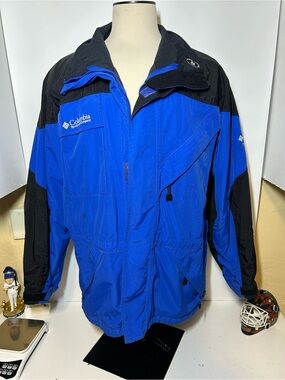 Columbia Men’s Blue & Black Waterproof Shell Jacket shell only